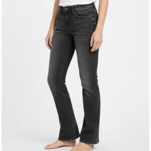 Driftwood Kelly Bootcut Jeans Women 28 Black Ombre Stretch